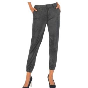 Kut From The Kloth Frida high-rise slim track pant black size 16 cropped jogger